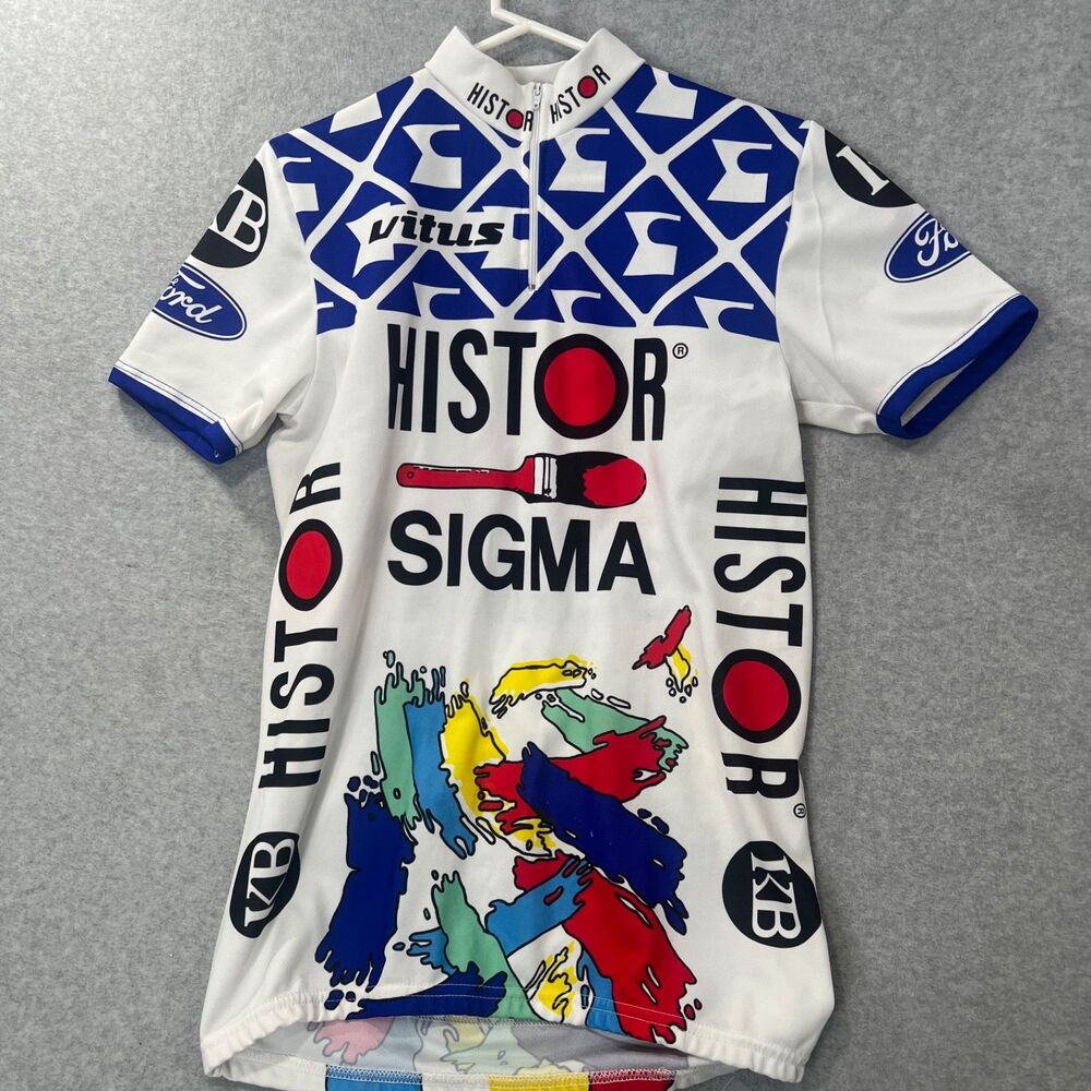 Vintage Histor Sigma Cycling Jersey Belgian Team size M 90's